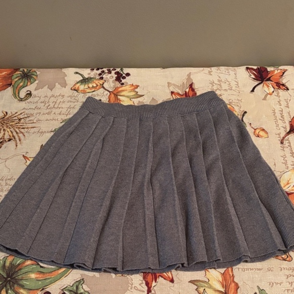 Virgil Kids Gray Pleated‎ Skirt